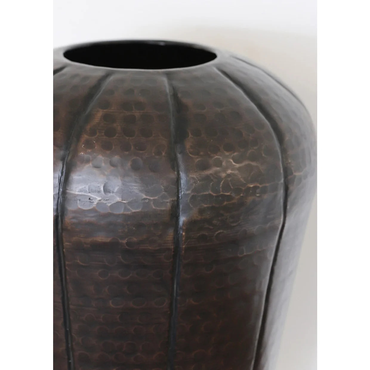 Ludlow Urn Vase in Copper Black Antique Finish