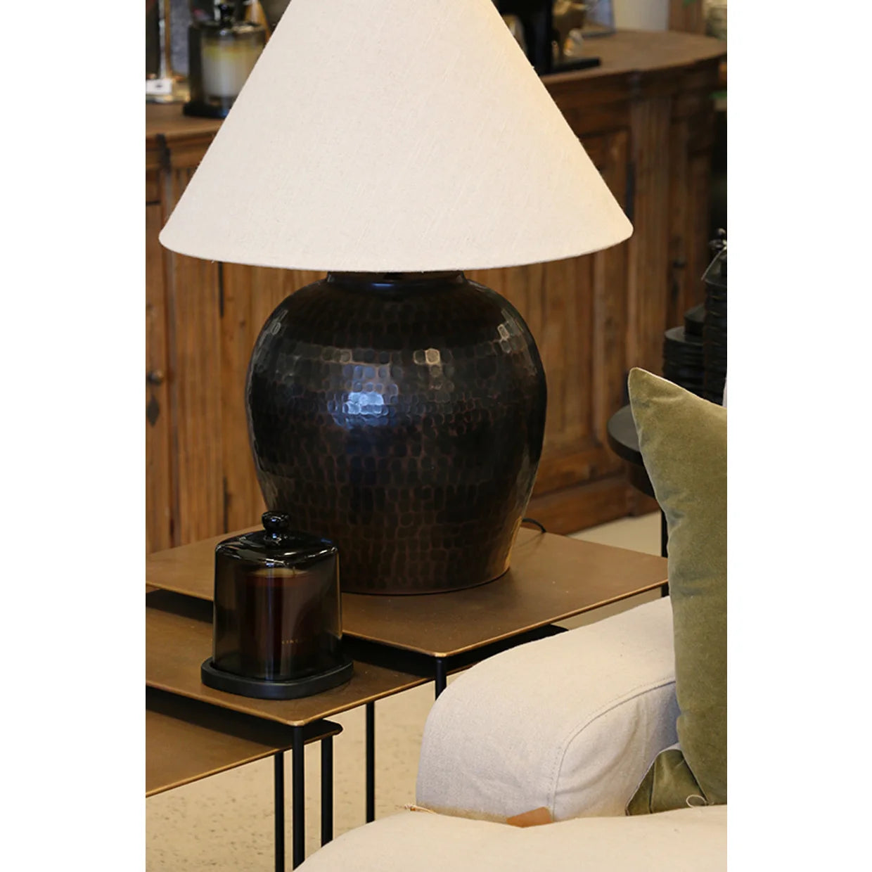 Romo Dark Bronze Lamp Base