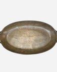Oval Tray | Antique Brass Finish