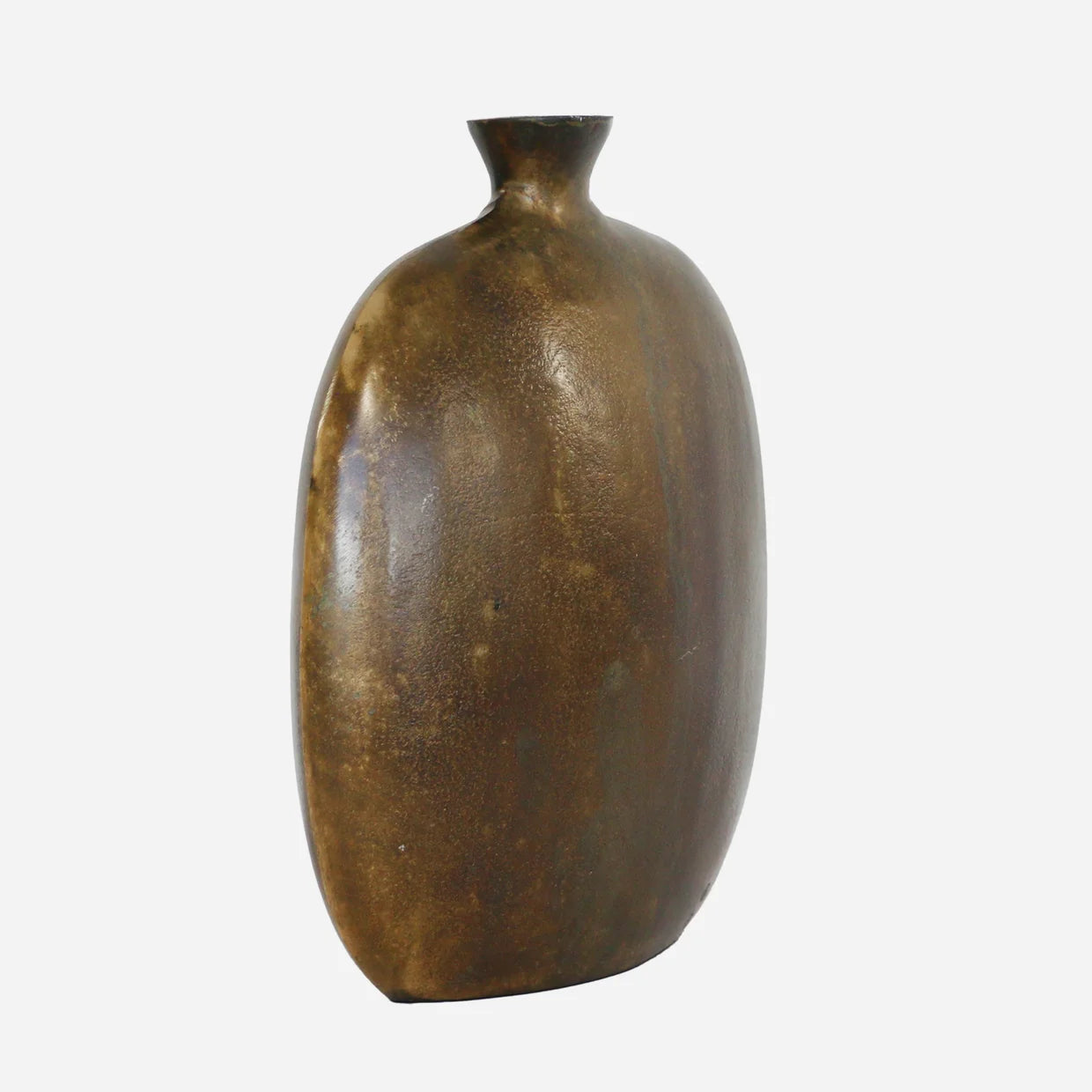 Casablanca Med Urn Vase | Reactive Brass Finish