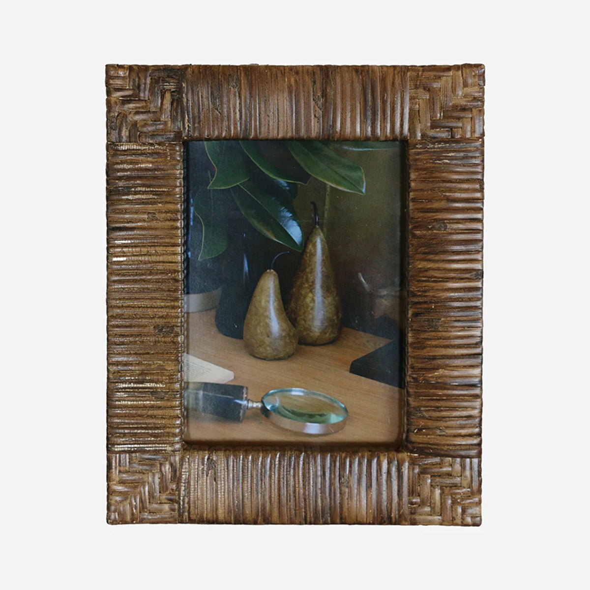 Woven Photo Frame in Walnut
