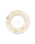 Double Scalloped Round Cream Frame May Time
