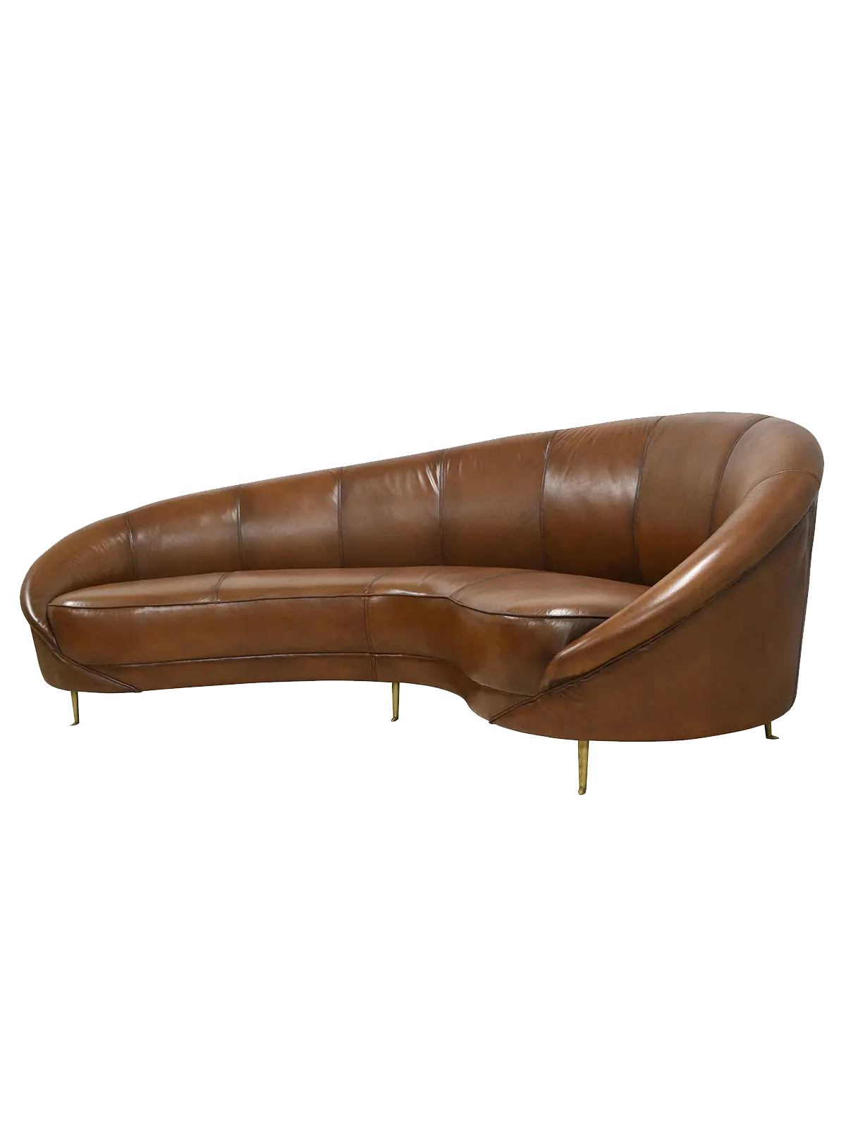 Pure Jane Light Brown Leather Sofa May Time