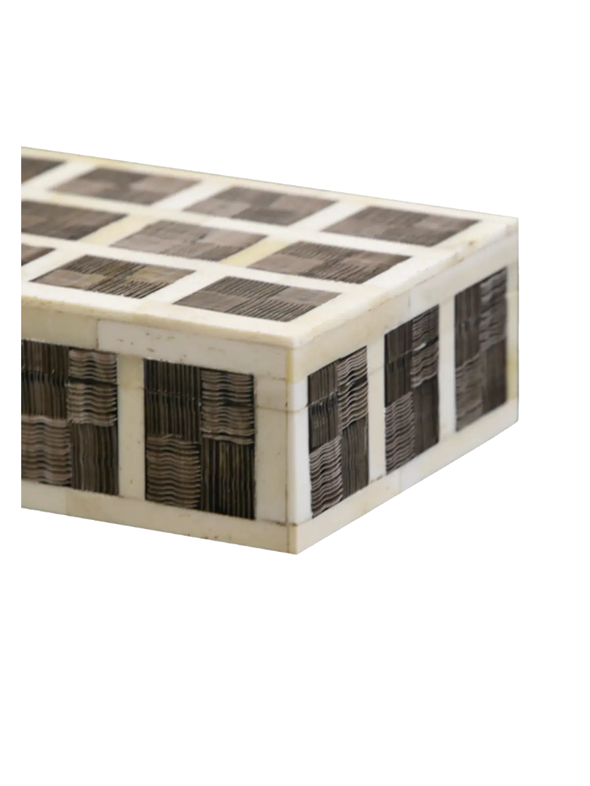 Squared Bone Box White Lines w/Shagreen May Time
